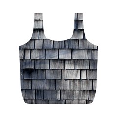 Weathered Shingle Full Print Recycle Bags (m)  by trendistuff