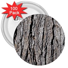 Tree Bark 3  Buttons (100 Pack)  by trendistuff