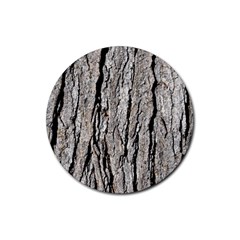 Tree Bark Rubber Round Coaster (4 Pack)  by trendistuff