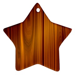 Shiny Striated Panel Ornament (star)  by trendistuff