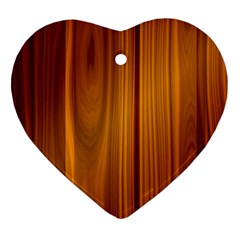 Shiny Striated Panel Heart Ornament (2 Sides) by trendistuff