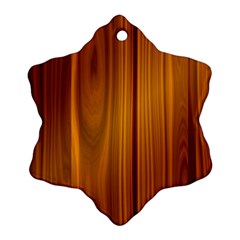 Shiny Striated Panel Ornament (snowflake)  by trendistuff