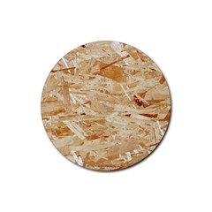 Osb Plywood Rubber Round Coaster (4 Pack)  by trendistuff