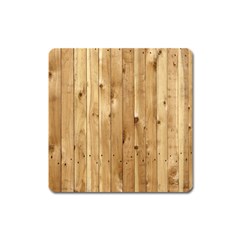 Light Wood Fence Square Magnet by trendistuff