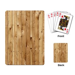 Light Wood Fence Playing Card by trendistuff