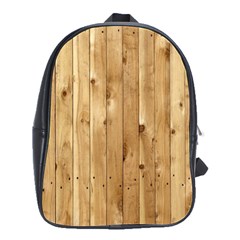 Light Wood Fence School Bags(large)  by trendistuff