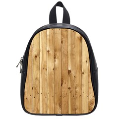 Light Wood Fence School Bags (small)  by trendistuff