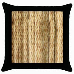 Light Beige Bamboo Throw Pillow Cases (black) by trendistuff