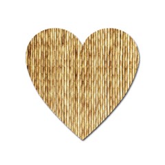 Light Beige Bamboo Heart Magnet by trendistuff