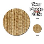 LIGHT BEIGE BAMBOO Multi-purpose Cards (Round)  Back 12