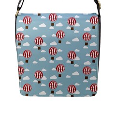 Hot Air Balloon Flap Messenger Bag (l)  by Kathrinlegg