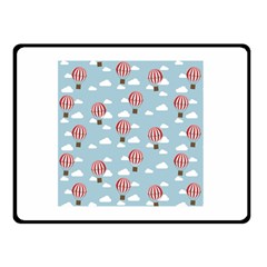 Hot Air Balloon Double Sided Fleece Blanket (small)  by Kathrinlegg