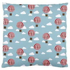 Hot Air Balloon Large Flano Cushion Cases (one Side)  by Kathrinlegg