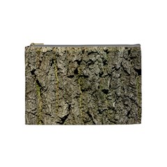 Grey Tree Bark Cosmetic Bag (medium)  by trendistuff