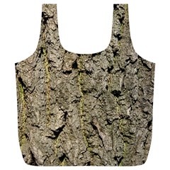 Grey Tree Bark Full Print Recycle Bags (l)  by trendistuff