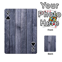 Grey Fence Playing Cards 54 Designs 