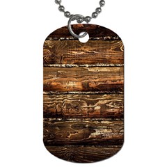 Dark Stained Wood Wall Dog Tag (one Side) by trendistuff