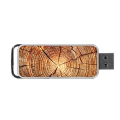 Cross Section Of An Old Tree Portable Usb Flash (two Sides) by trendistuff