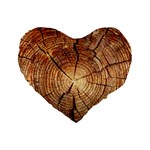 CROSS SECTION OF AN OLD TREE Standard 16  Premium Heart Shape Cushions Front