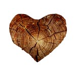 CROSS SECTION OF AN OLD TREE Standard 16  Premium Heart Shape Cushions Back