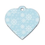 Frosty Dog Tag Heart (Two Sides) Front