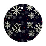 Snowflake Round Ornament (Two Sides)  Front