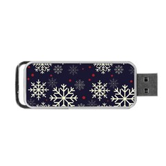 Snowflake Portable Usb Flash (one Side) by Kathrinlegg