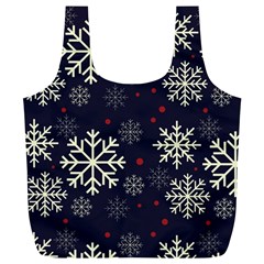 Snowflake Full Print Recycle Bags (l) 