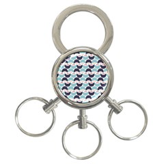 Moon Pattern 3-ring Key Chains by Kathrinlegg