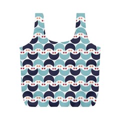 Moon Pattern Full Print Recycle Bags (m)  by Kathrinlegg