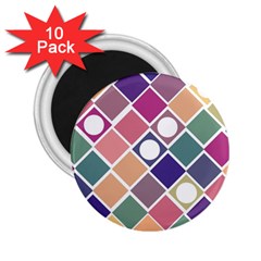 Dots And Squares 2 25  Magnets (10 Pack)  by Kathrinlegg