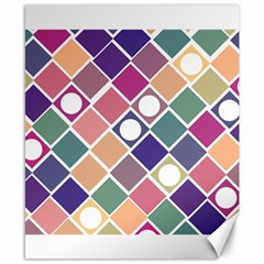 Dots And Squares Canvas 8  X 10 