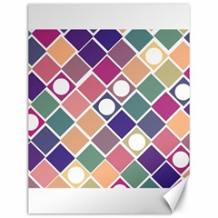 Dots And Squares Canvas 12  X 16   by Kathrinlegg