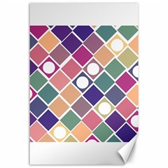 Dots And Squares Canvas 24  X 36  by Kathrinlegg