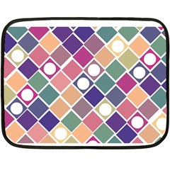 Dots And Squares Double Sided Fleece Blanket (mini)  by Kathrinlegg