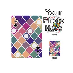 Dots And Squares Playing Cards 54 (mini)  by Kathrinlegg