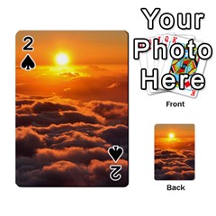 Sunset Over Clouds Playing Cards 54 Designs  by trendistuff