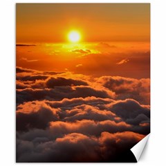 Sunset Over Clouds Canvas 8  X 10 