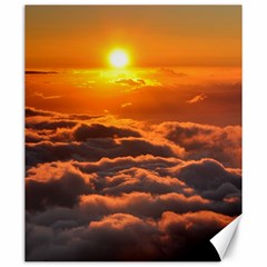 Sunset Over Clouds Canvas 20  X 24   by trendistuff
