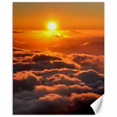 Sunset Over Clouds Canvas 11  X 14   by trendistuff