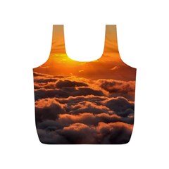 Sunset Over Clouds Full Print Recycle Bags (s)  by trendistuff