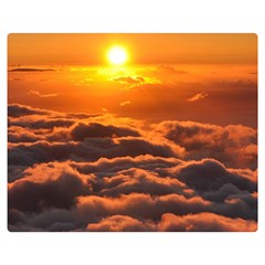 Sunset Over Clouds Double Sided Flano Blanket (medium)  by trendistuff