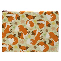 Curious Maple Fox Cosmetic Bag (xxl)