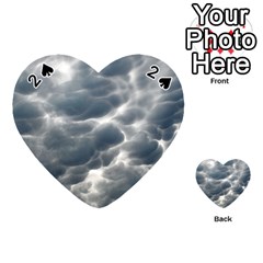 Storm Clouds 2 Playing Cards 54 (heart)  by trendistuff