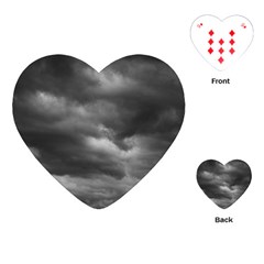 Storm Clouds 1 Playing Cards (heart)  by trendistuff