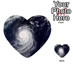 Hurricane Irene Multi-purpose Cards (heart)  by trendistuff