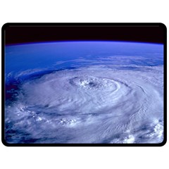 Hurricane Elena Fleece Blanket (large)  by trendistuff