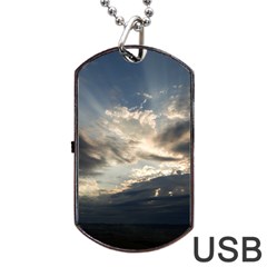 Heaven Rays Dog Tag Usb Flash (two Sides)  by trendistuff