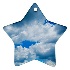 Cumulus Clouds Star Ornament (two Sides)  by trendistuff