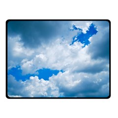 Cumulus Clouds Double Sided Fleece Blanket (small)  by trendistuff